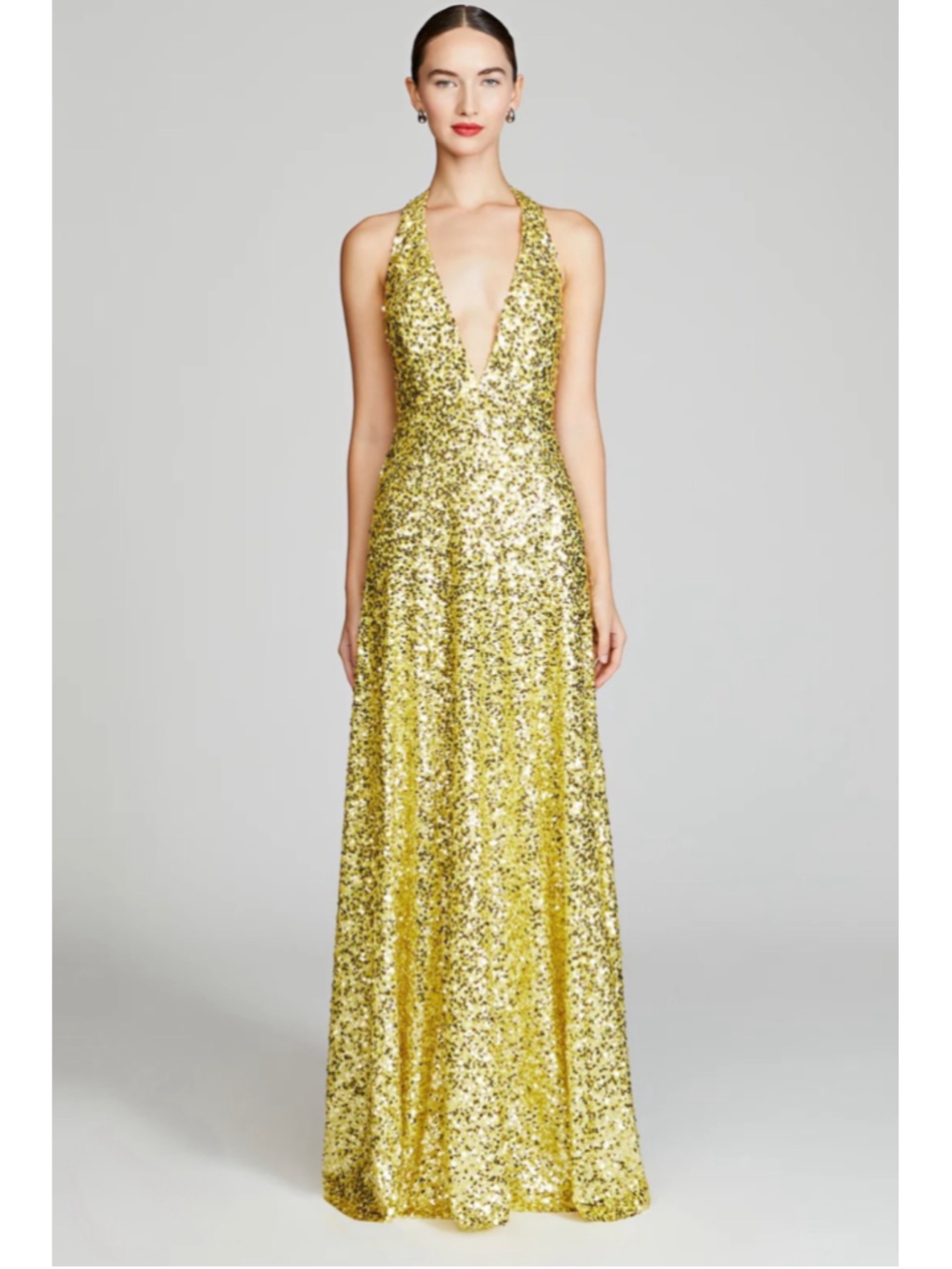 Halston New Renata Sequin Maxi Dress